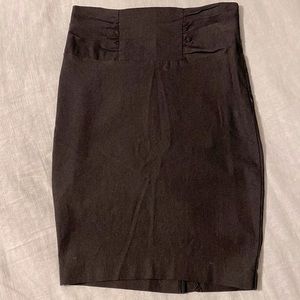 Black Pencil Skirt Small Charlotte Russe
